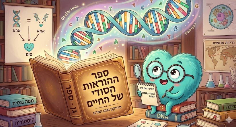 עיתון ילדים - מה זה DNA? - dna pic