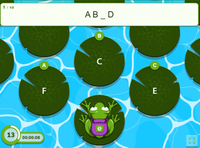 השלימו את האות החסרה ABC