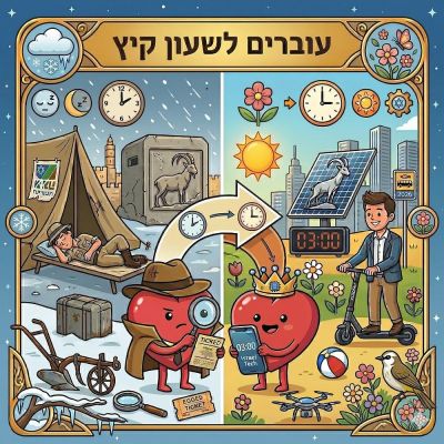 שעון קיץ: לאן נעלמות 60 דקות בלילה אחד