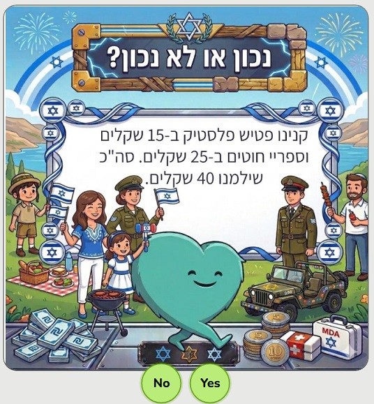 מיוחד ליום העצמאות - חיבור וחיסור עד 100
